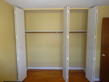 We have great closets in our bedrooms